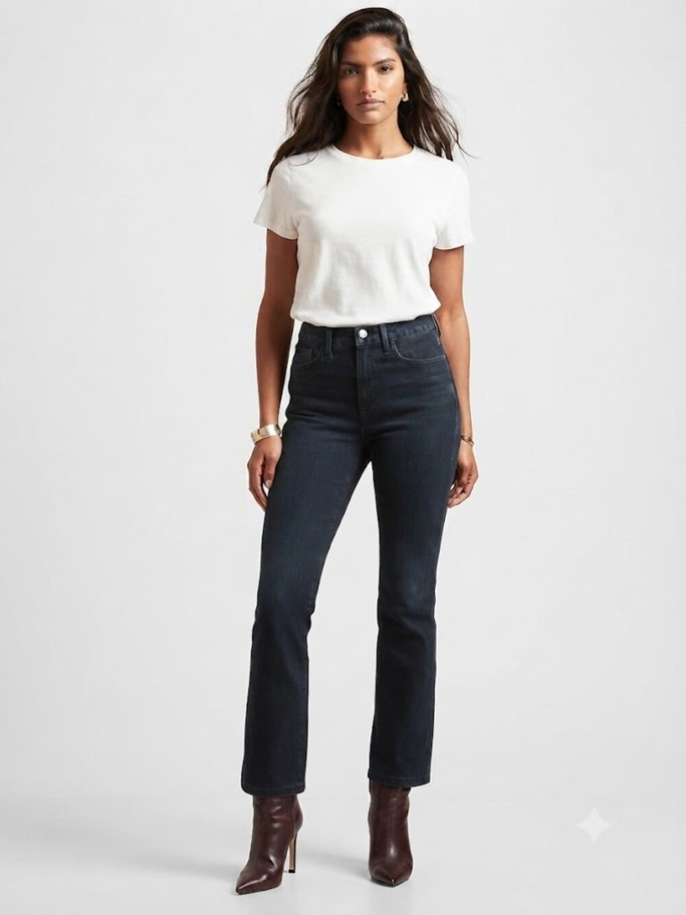 Banana Republic High Rise Crop Boot Jean Dark Wash Size 28P